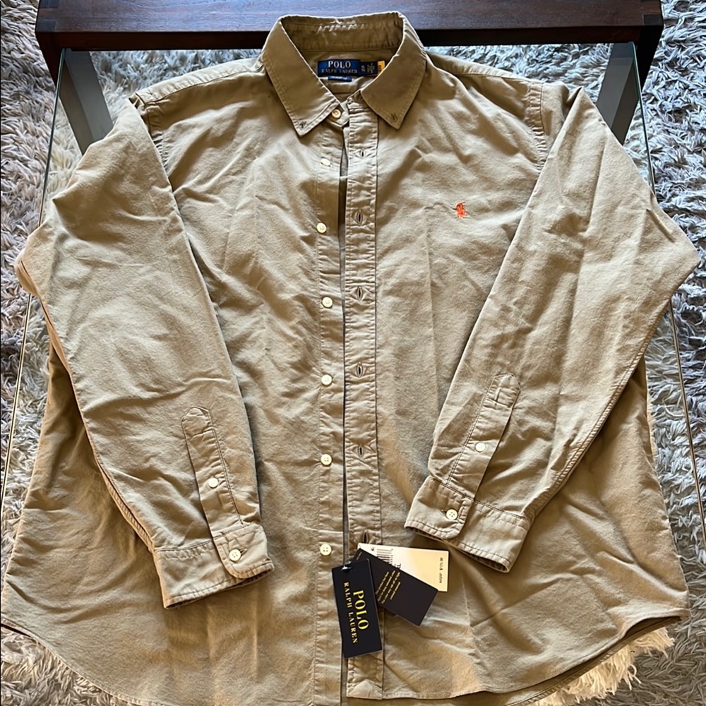 Polo by Ralph Lauren Men's Tan Shirt